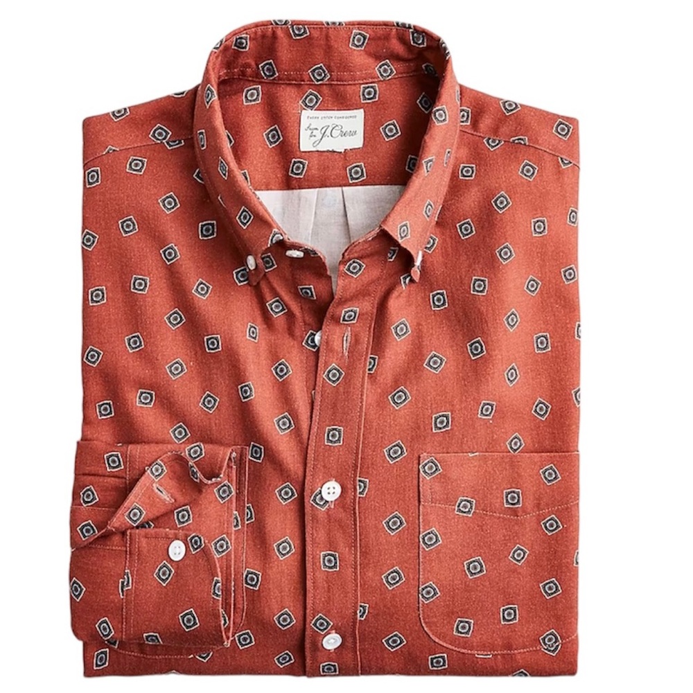 J.Crew Cotton Wool Challis Men’s Shirt